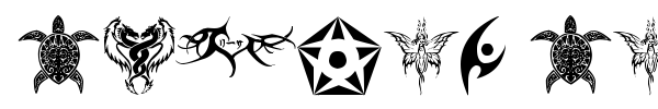 Tribal Tattoo font preview